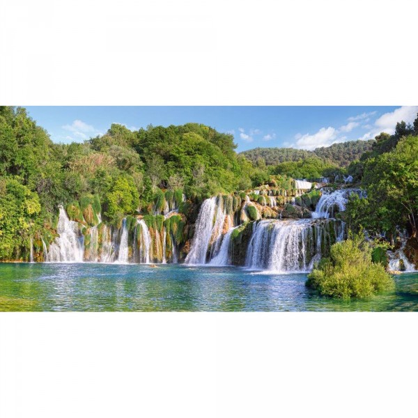 4000 Teile Puzzle: Wasserfälle im Krka-Nationalpark in Kroatien - Castorland-400133