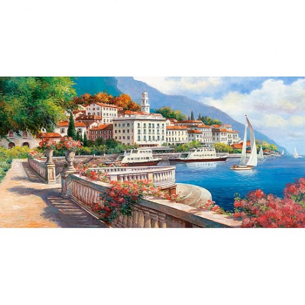 Puzzle 4000 pièces : Paysage idyllique du Lac de Côme - Castorland-400010
