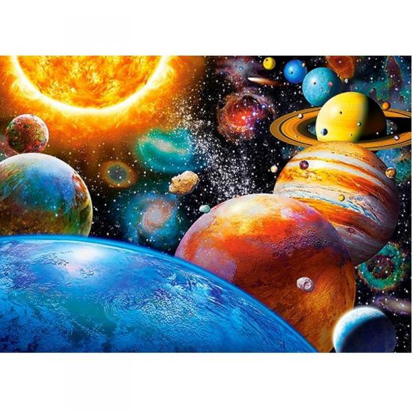 Puzzle 180 pièces : Les Planètes et la lune - Castorland-B-018345