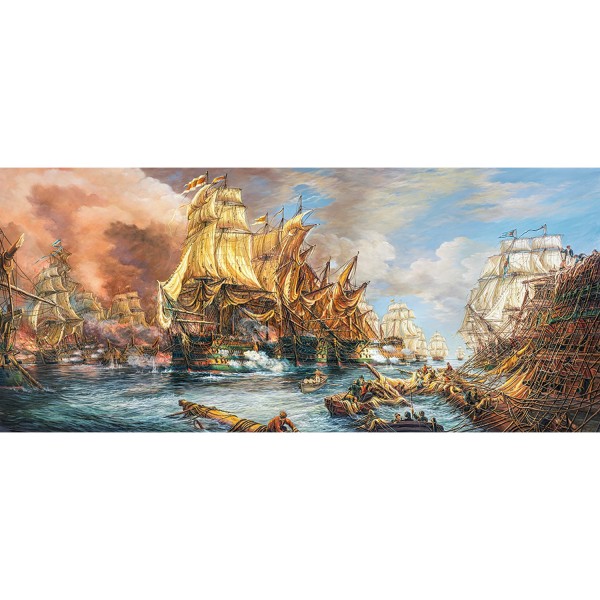 Puzzle 600 pièces : Bataille en mer - Castorland-060252