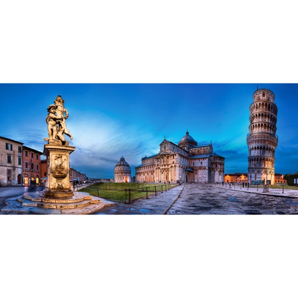 Puzzle 600 pièces : Tour de Pise et la Piazza dei Miracoli - Castorland-060276