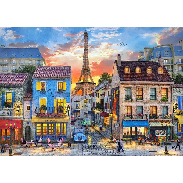 500 Teile Puzzle: Straßen von Paris - Castorland-52684
