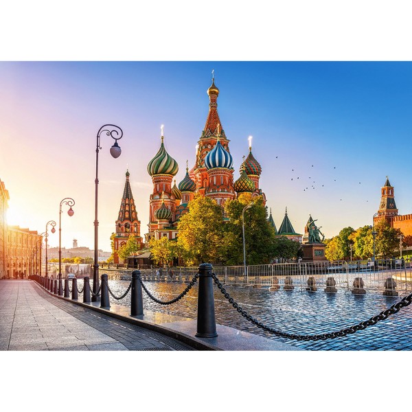 Puzzle 500 pièces : Cathédrale Saint Basile, Moscou - Castorland-52714