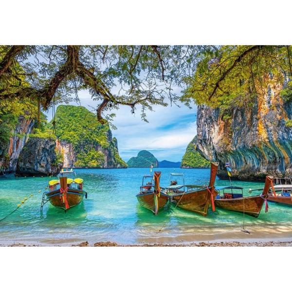 Puzzle 1500 pièces : Magnifique Baie de Thaïlande - Castorland-C-151936-2