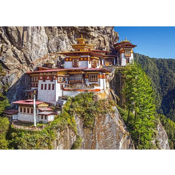 Puzzle 500 pièces : Vue de Paro Taktsang, Bhoutan, - Castorland-B-53445