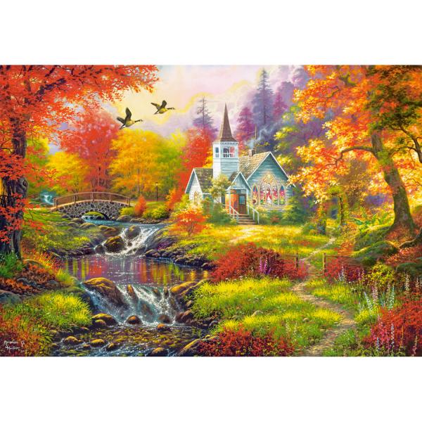 Puzzle 1000 pièces : Ambiances d'automne - Castorland-C-104994-2