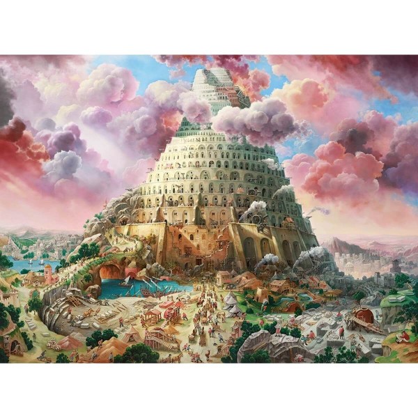 3000 Teile Puzzle: Der Turm von Babel - Castorland-C-300563-2