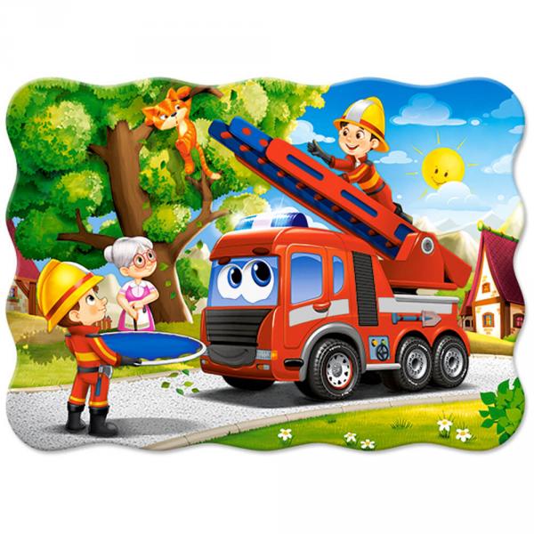 Puzzle 30 pièces : Les pompiers à la rescousse - Castorland-B-03792-1