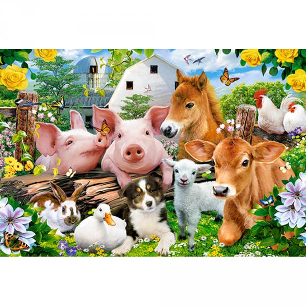 40-teiliges Puzzle: Farm Friends - Castorland-B-040339-1