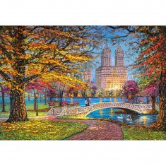 Autumn Stroll, Central Park, Puzzle 1500 pieces 