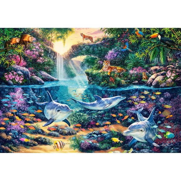 Jungle Paradise, Puzzle 1500 pieces  - Castorland-C-151875-2