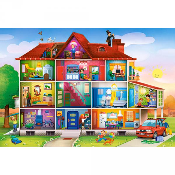 Puzzle 40 pièces maxi : La vie à la maison - Castorland-B-040346-1