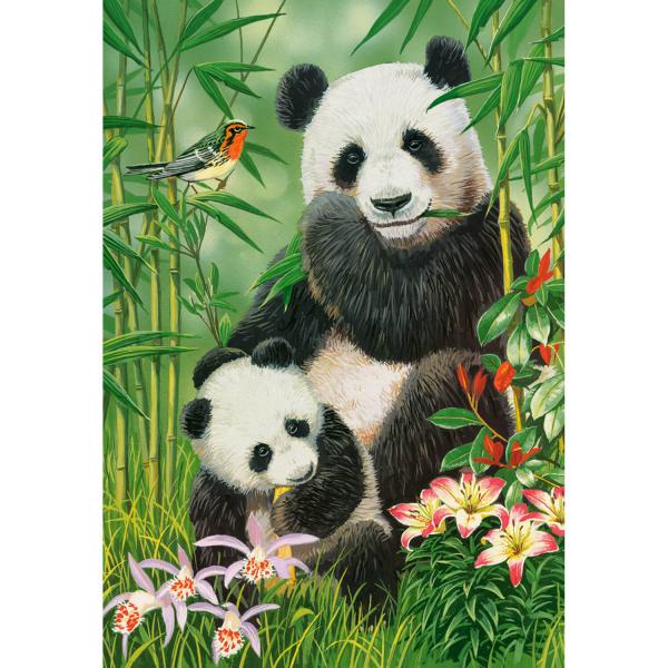 Puzzle 1000 pièces : Brunch de Pandas - Castorland-C-104987-2