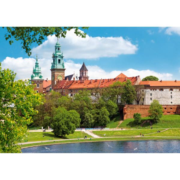 Puzzle 500 pièces : Château Royal de Wawel, Cracovie, Pologne - Castorland-B-53797