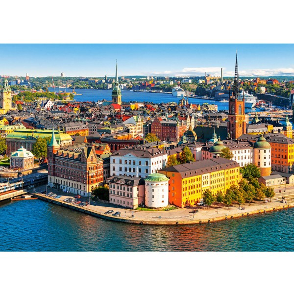Puzzle 500 pièces : La vieille ville de Stockholm, Suède - Castorland-B-52790
