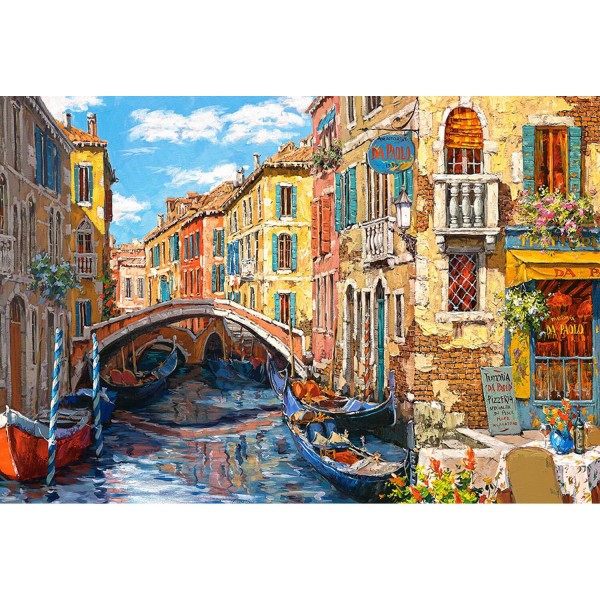 Puzzle 1000 pièces : Reflets de Venise - Castorland-103683-2