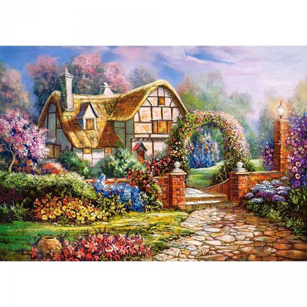 Puzzle 500 pièces : Un jardin Wiltshire - Castorland-B-53032