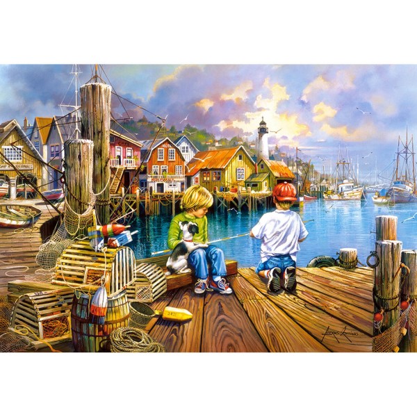 At the Dock, Puzzle 1000 pieces  - Castorland-104192-2