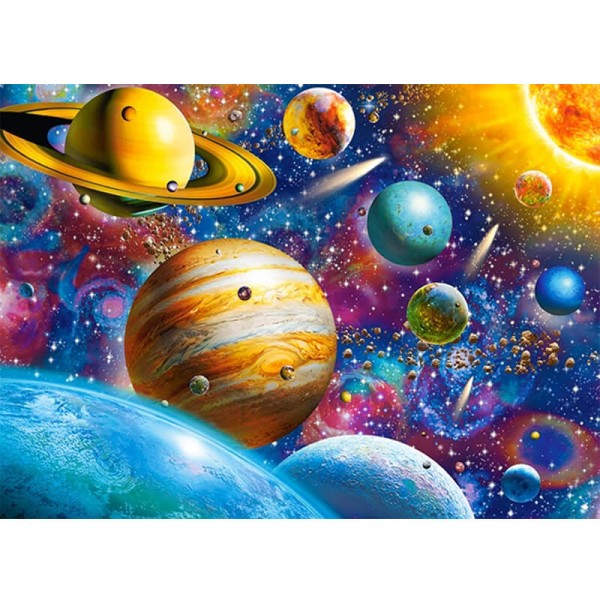 100 Teile Puzzle: Eine Odyssee des Sonnensystems - Castorland-B-111077