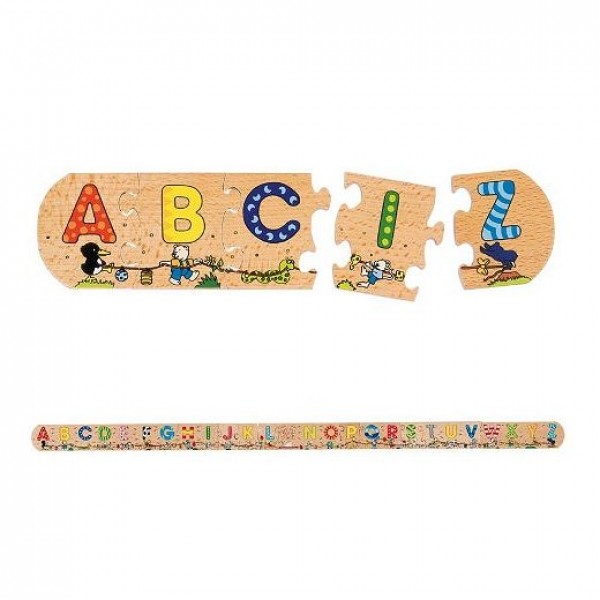 Puzzle 26 pièces en bois : L'alphabet - Dam-8657013
