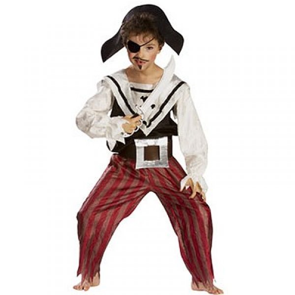 Déguisement Pirate (avec accessoires) : 5/7 ans - Cesar-G785-001