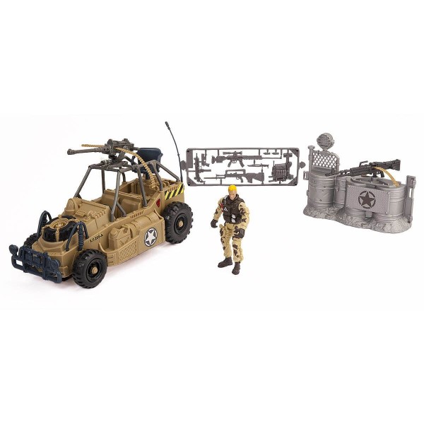 Soldat Soldier Force 9 avec véhicule de patrouille - LGRI-540010-1