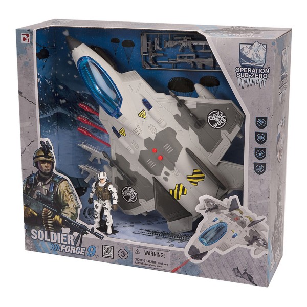 Avion Soldier Force 9 et figurine - LGRI-540051