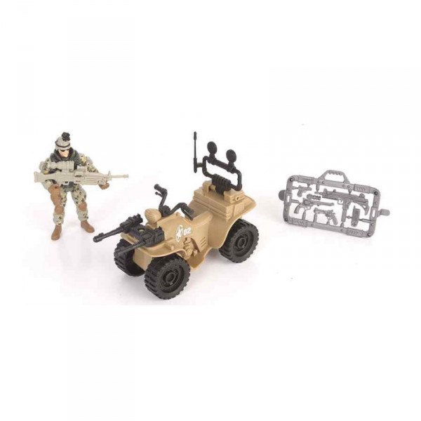 Figurine Soldier Force Série VIII et son quad - ChapMei-521001-1