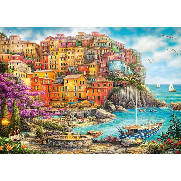 Puzzle 2000 pièces : Une belle journée aux Cinque Terre - Timaro-50071