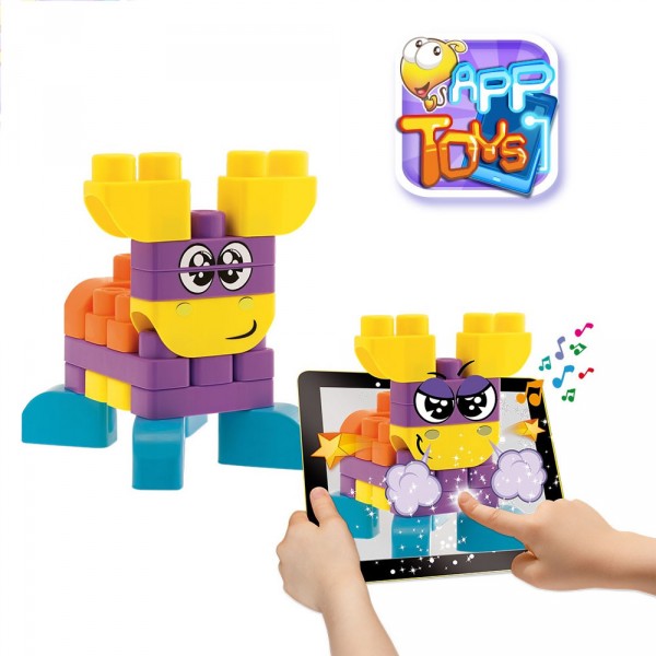 Blocs de construction App Toys : 40 pièces : Animaux de la ferme - Chicco-00060140000000