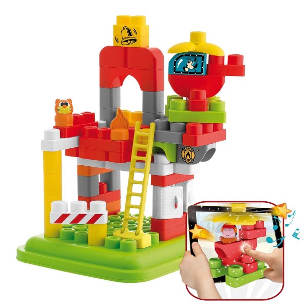 Jeu de construction : Caserne des Pompier App Toys Blocks - Chicco-00007424000000