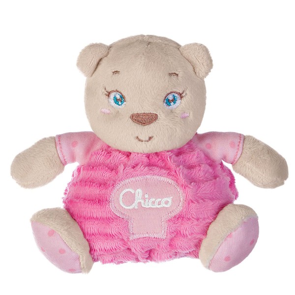 Peluche petit ourson rose - Chicco-00007495100000