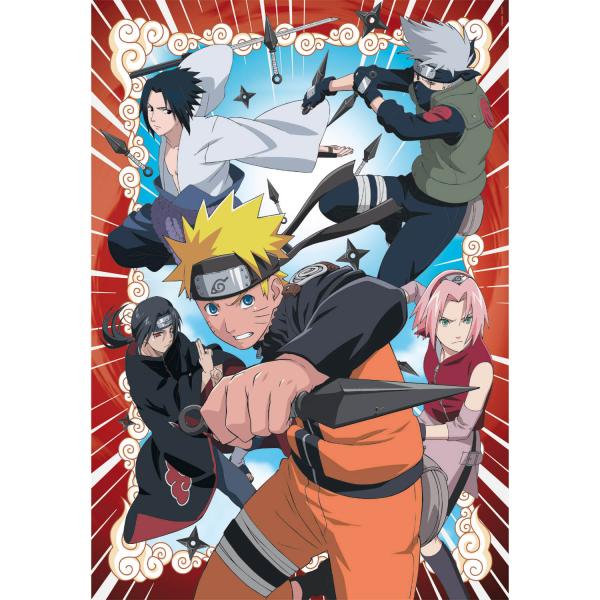 Puzzle 1000 pièces : Naruto Shippuden - Clementoni-39831