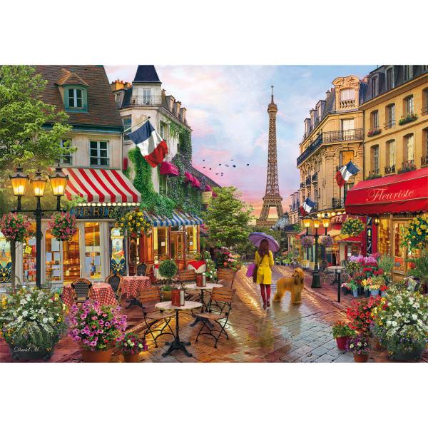 Puzzle 1000 pièces : Fleurs à Paris - Clementoni-39705