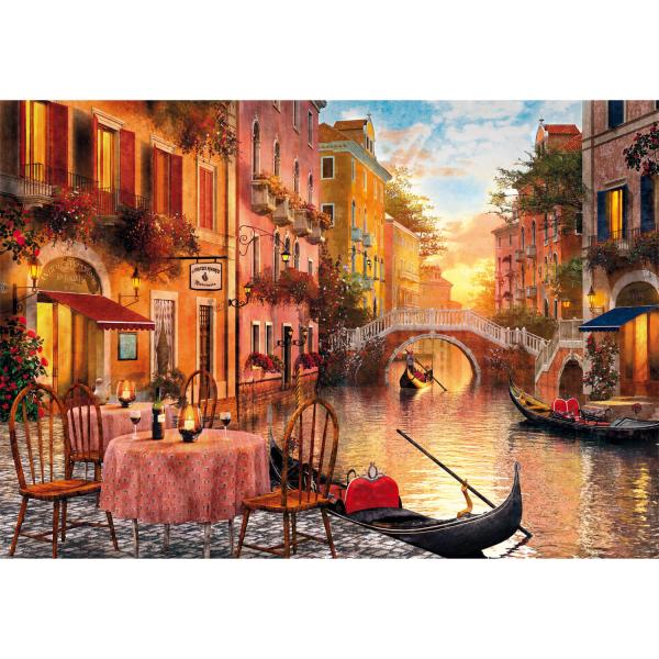 Puzzle 1000 pièces + poster : Venise - Clementoni-39774