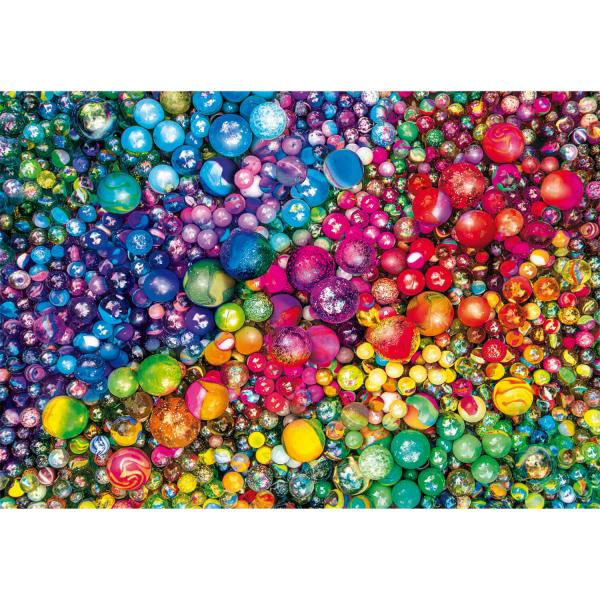 Puzzle 1000 pièces + poster : Colorboom : Marbres  - Clementoni-39780