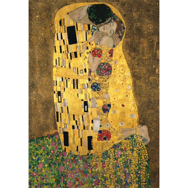 Puzzle 1000 pièces + poster : Le Baiser, Klimt - Clementoni-39790
