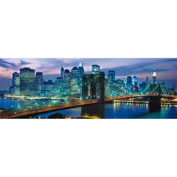 Puzzle panoramique 1000 pièces + poster : New York - Clementoni-39867