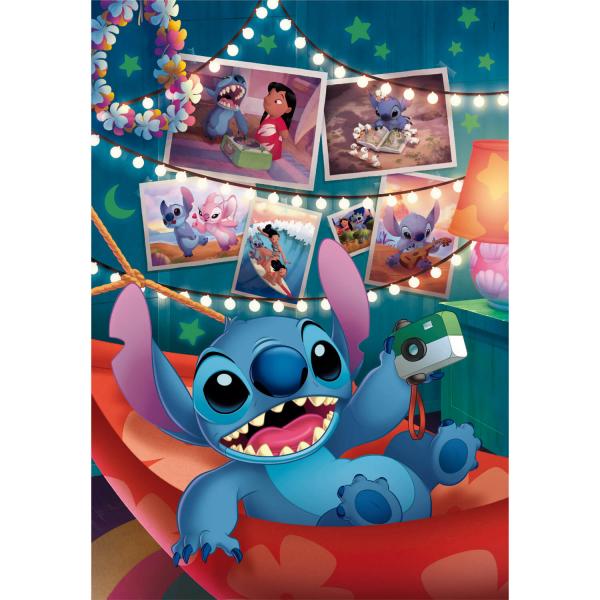 Puzzle 1000 pièces + Poster : Disney : Stitch - Clementoni-39793