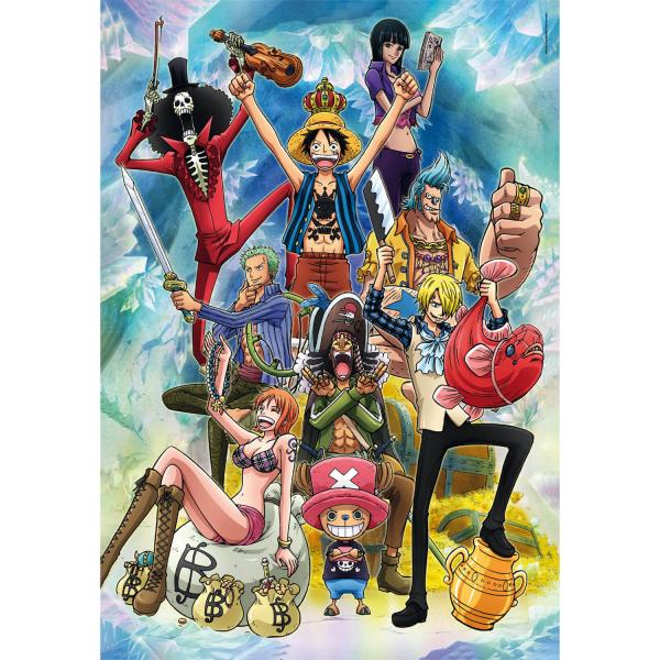 Puzzle 1000 pièces + poster : One Piece - Clementoni-39920