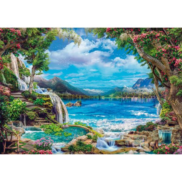 Puzzle 2000 pièces : Paradis sur Terre - Clementoni-32573