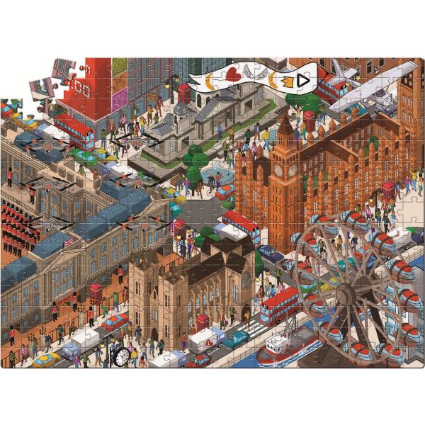 Puzzle 300 pièces : Mixtery : Cyber attaque à Londres - Clementoni-21711