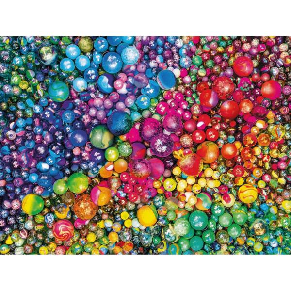 1000 piece puzzle : Colorboom collection: Marvelous marbles - Clementoni-39650