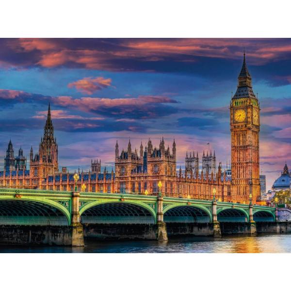 Puzzle 500 pièces : Parlement de Londres - Clementoni-35112