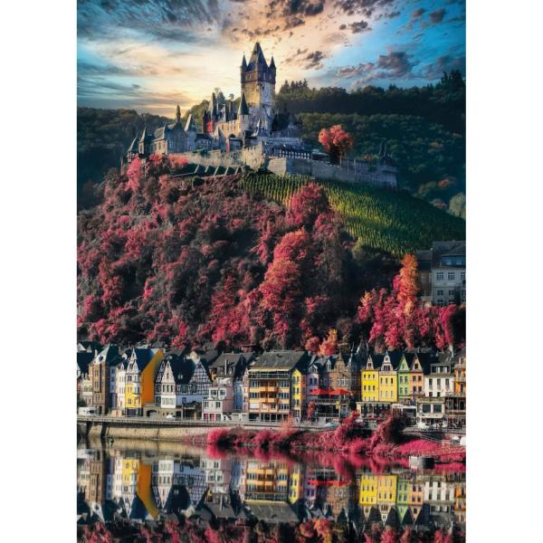 1000 Teile Puzzle: Burg Cochem - Clementoni-39648