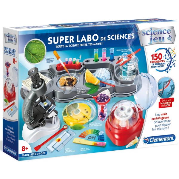 Science et jeu : Super Labo de sciences - Clementoni-52315