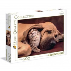 500 pieces puzzle: Animal tenderness