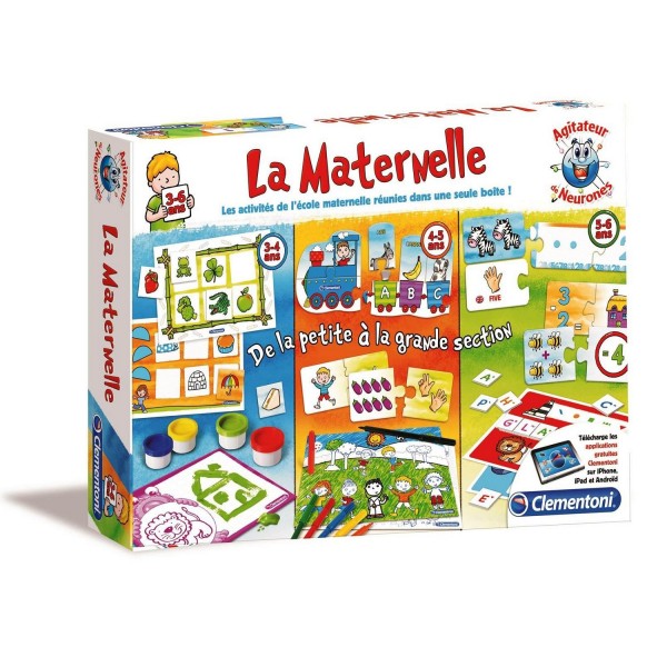 Kit de jeux éducatifs Agitateur de Neurones : La maternelle - Clementoni-62411