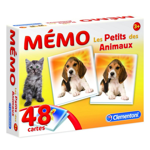 Mémo Pocket Les Petits des Animaux - Clementoni-62477