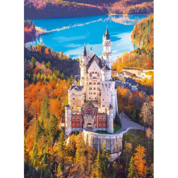 1000 Teile Puzzle: Schloss Neuschwanstein - Clementoni-39382